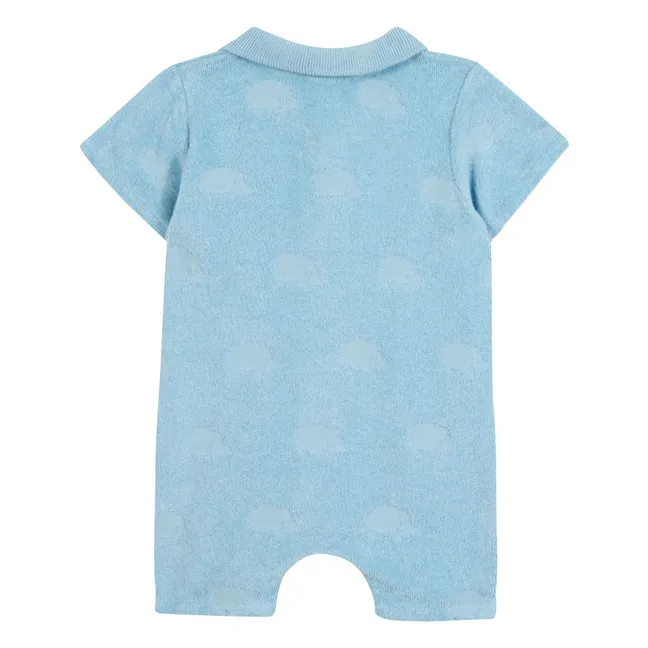 Playsuit Nubes de Toalla | Azul cielo