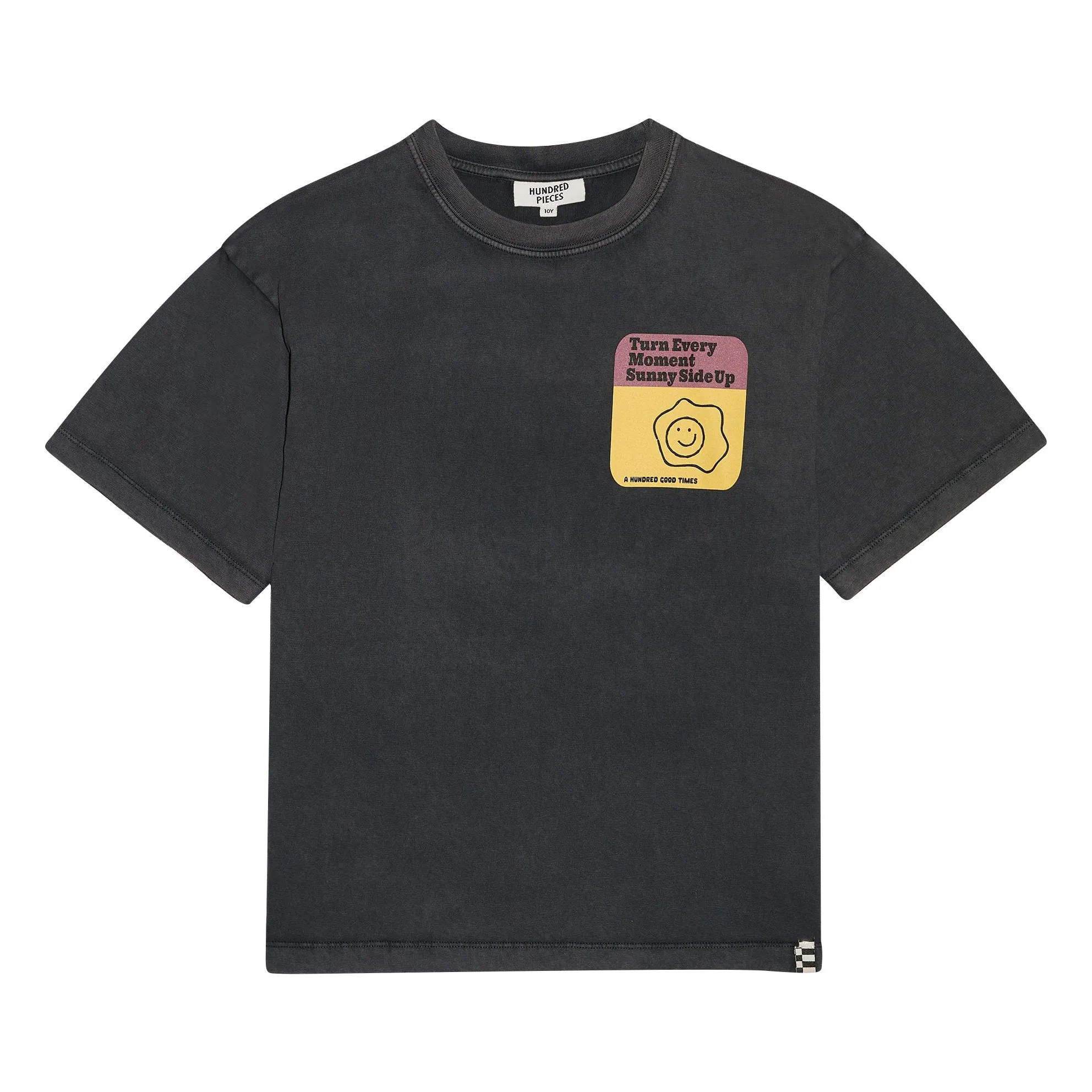 Hundred Pieces Black Finn Organic Cotton T-Shirt