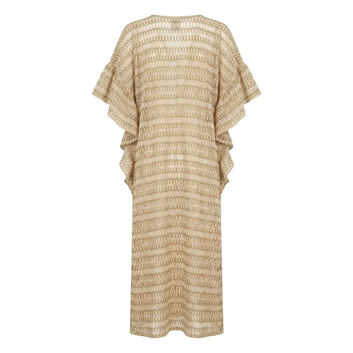 Caftan Sunset Crochet | Blanc- Image produit n°1