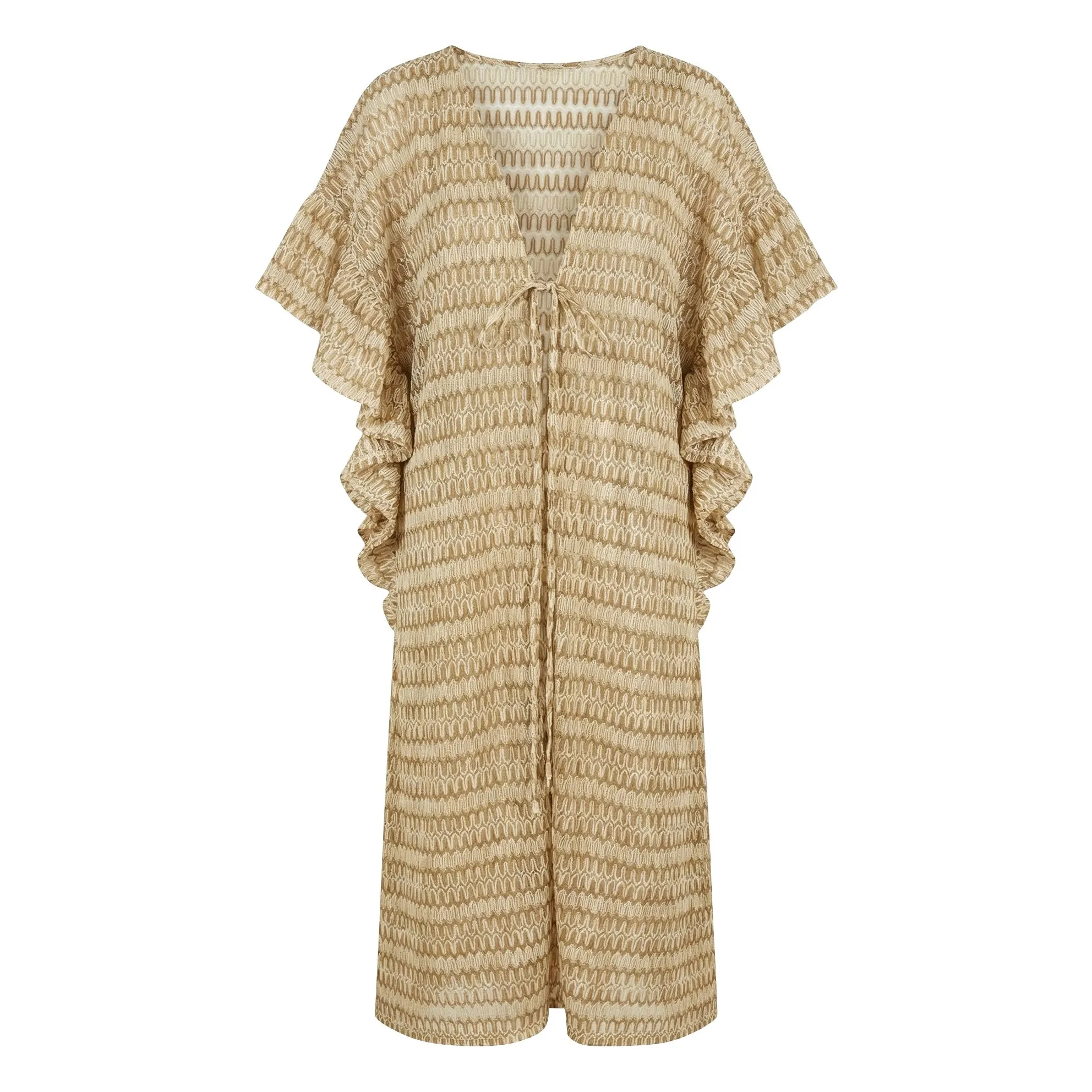 Lison Paris White Caftan Sunset Crochet