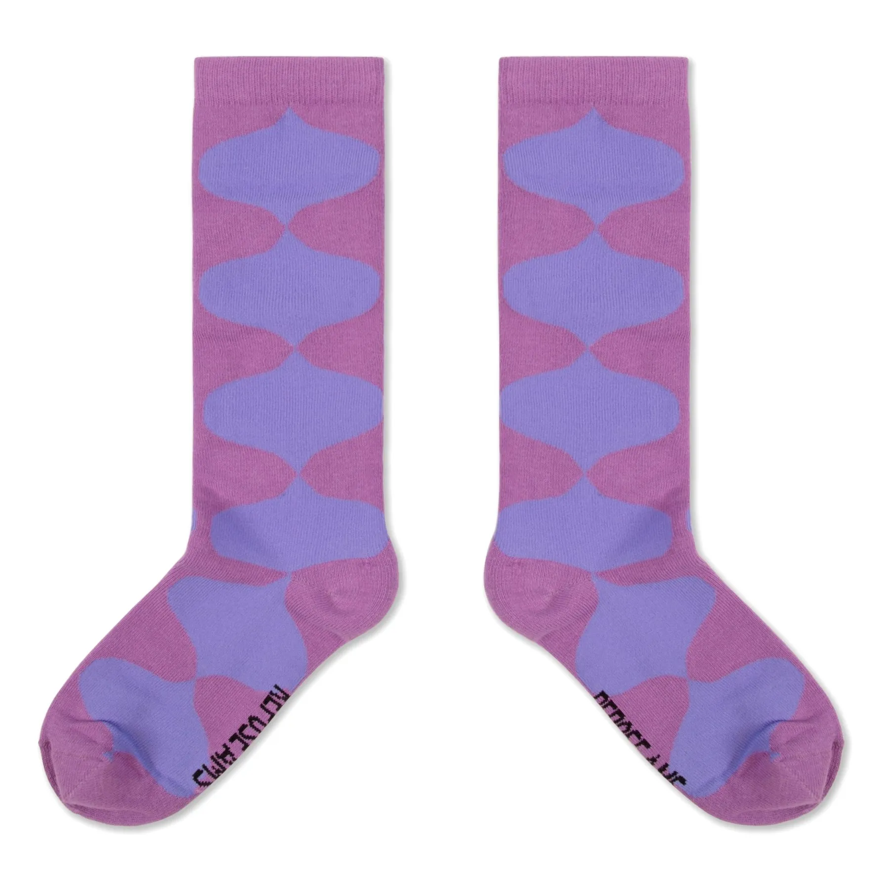 Repose Ams Purple Losange High Socks