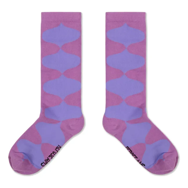 Calcetines altos Losange | Violeta