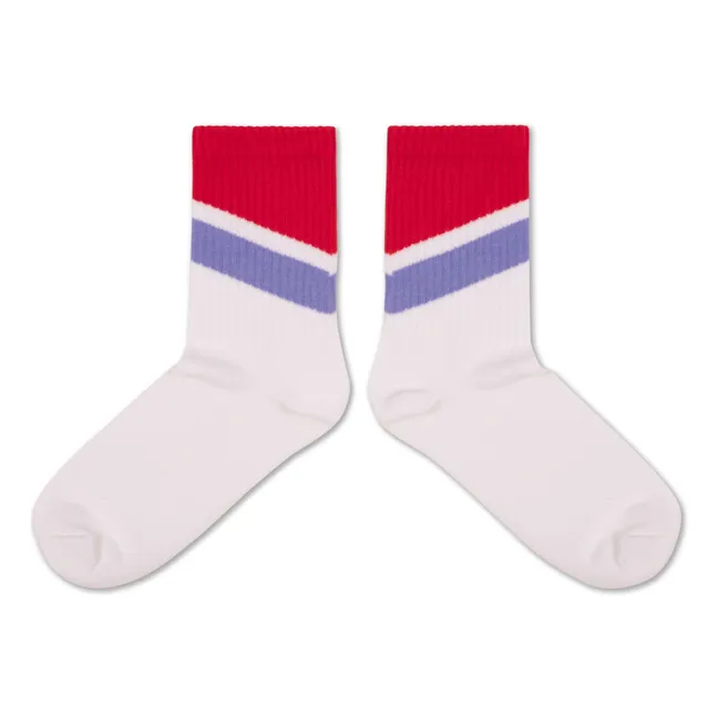 Chaussettes Rayées | Blanc