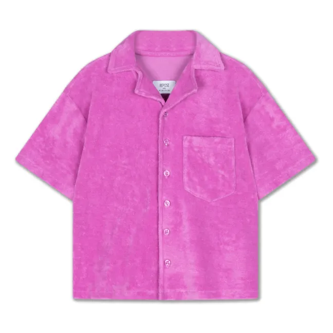 Camiseta de rizo de algodón ecológico | Rosa