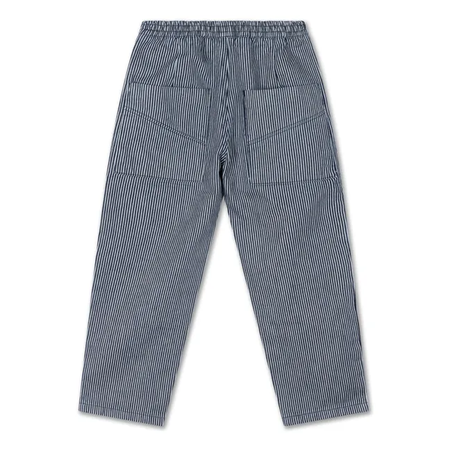 Striped Elasticated Waist Pants Organic Cotton | Blue