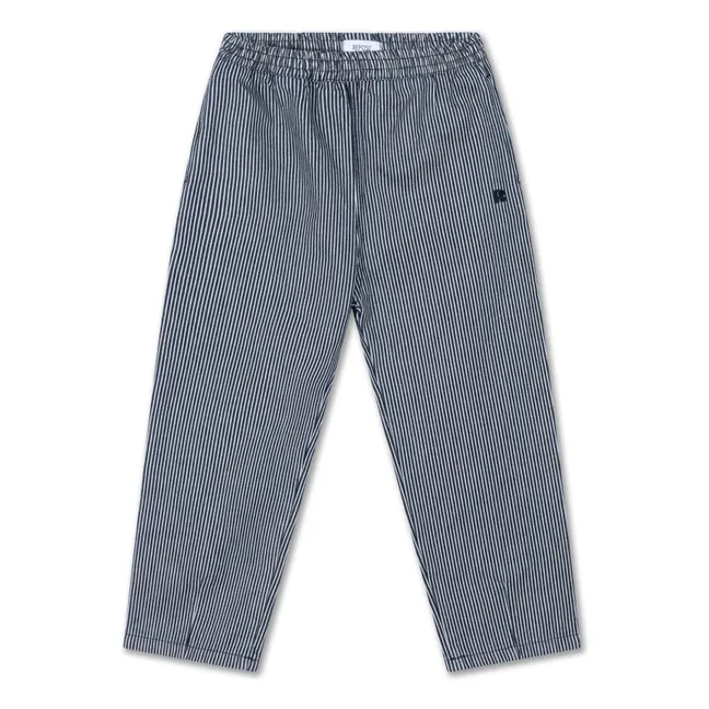 Pantaloni a righe con elastico in vita Cotone organico | Blu