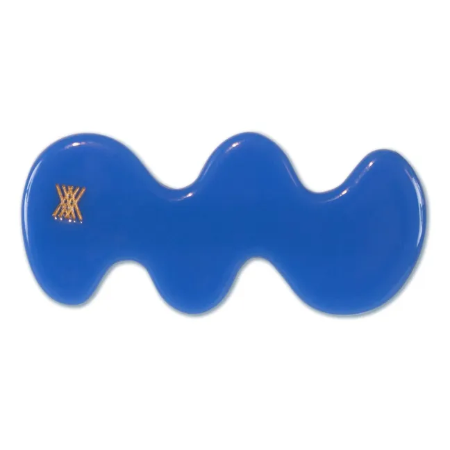 Wavy hair clip | Blue
