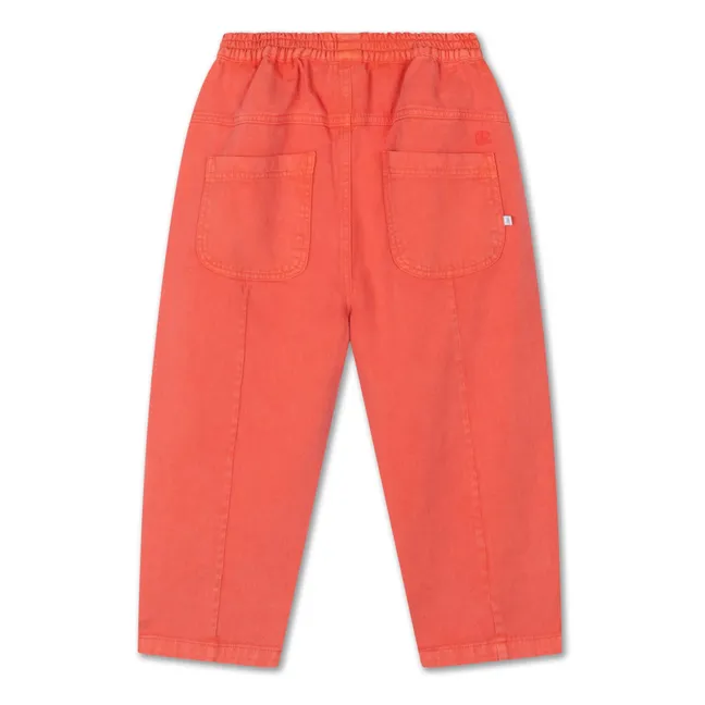 Organic Cotton Balloon Jeans | Red