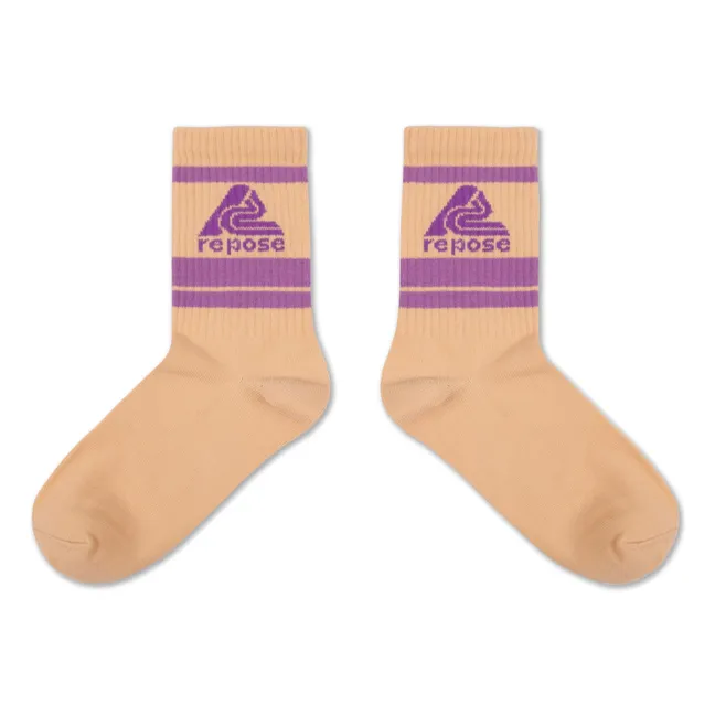 Chaussettes Logo | Sable