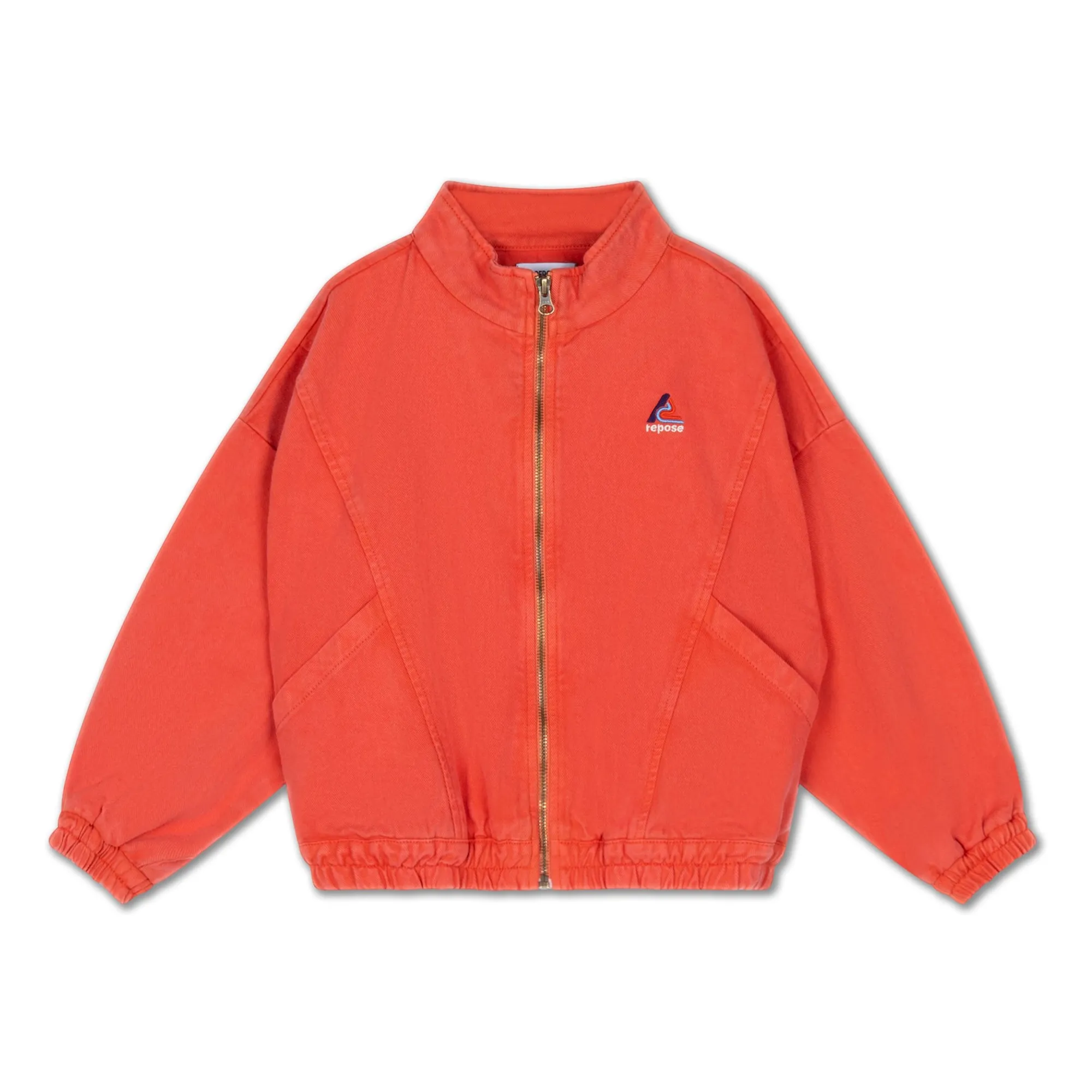 Coupe Vent Denim Coton Bio | Rouge- Image produit n°0
