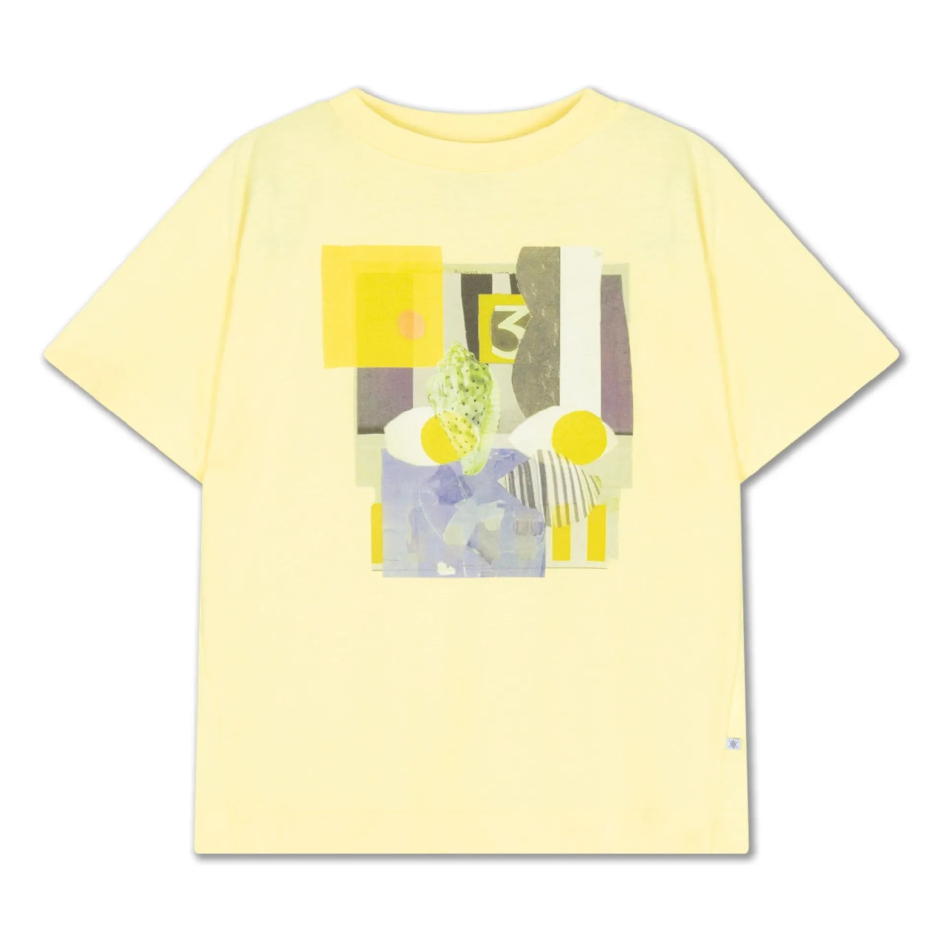Repose Ams Pale Yellow Art T-Shirt Organic Cotton