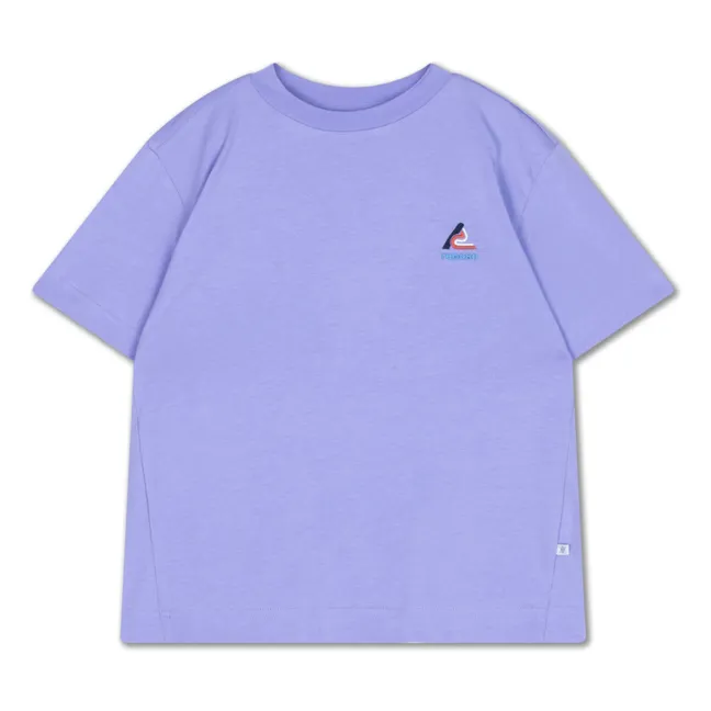 Camiseta con logotipo de algodón ecológico | Lila