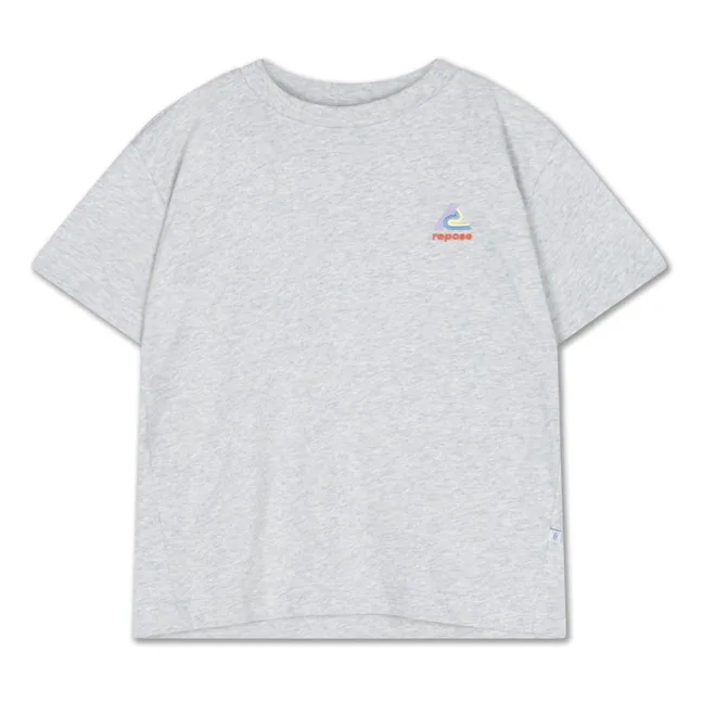 Logo T-shirt Organic cotton | Heather grey