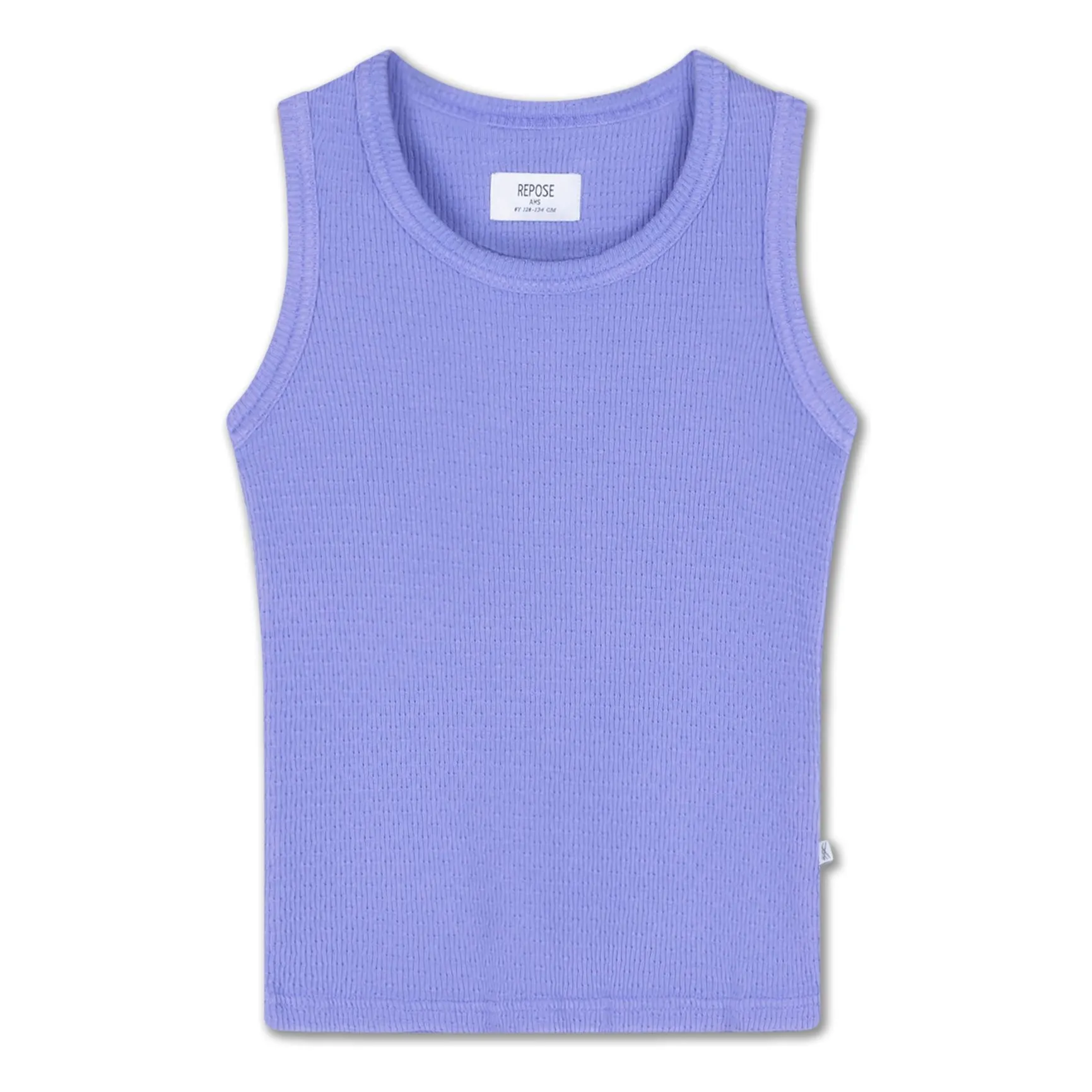 Repose Ams Lilac Ribbed Tank Top Organic Cotton