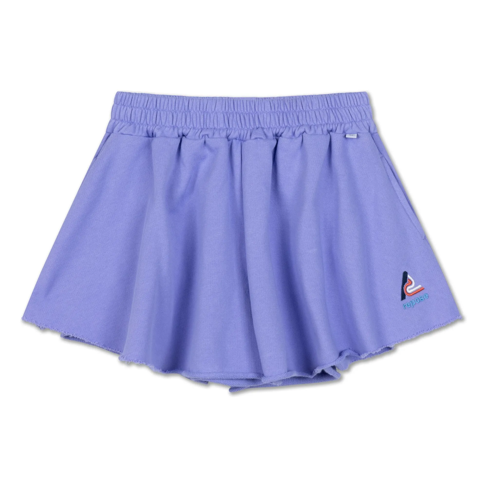 Repose Ams Lilac Cut Off Jogger Shorts Organic Cotton