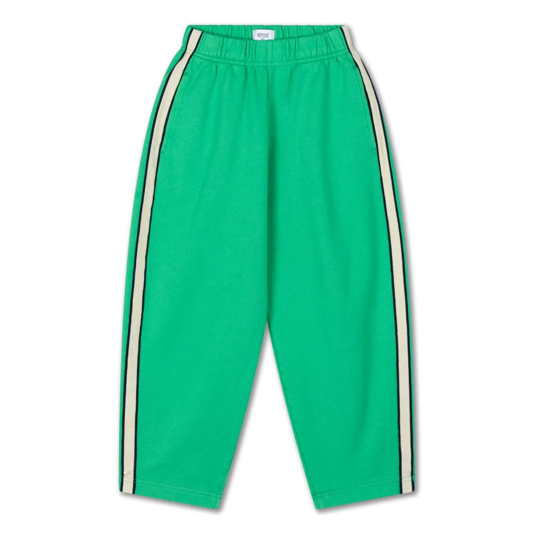 Repose Ams Green Jogger Large Stripes Organic Cotton