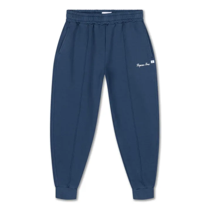 Jogger Logo Coton Bio | Bleu foncé- Image produit n°0