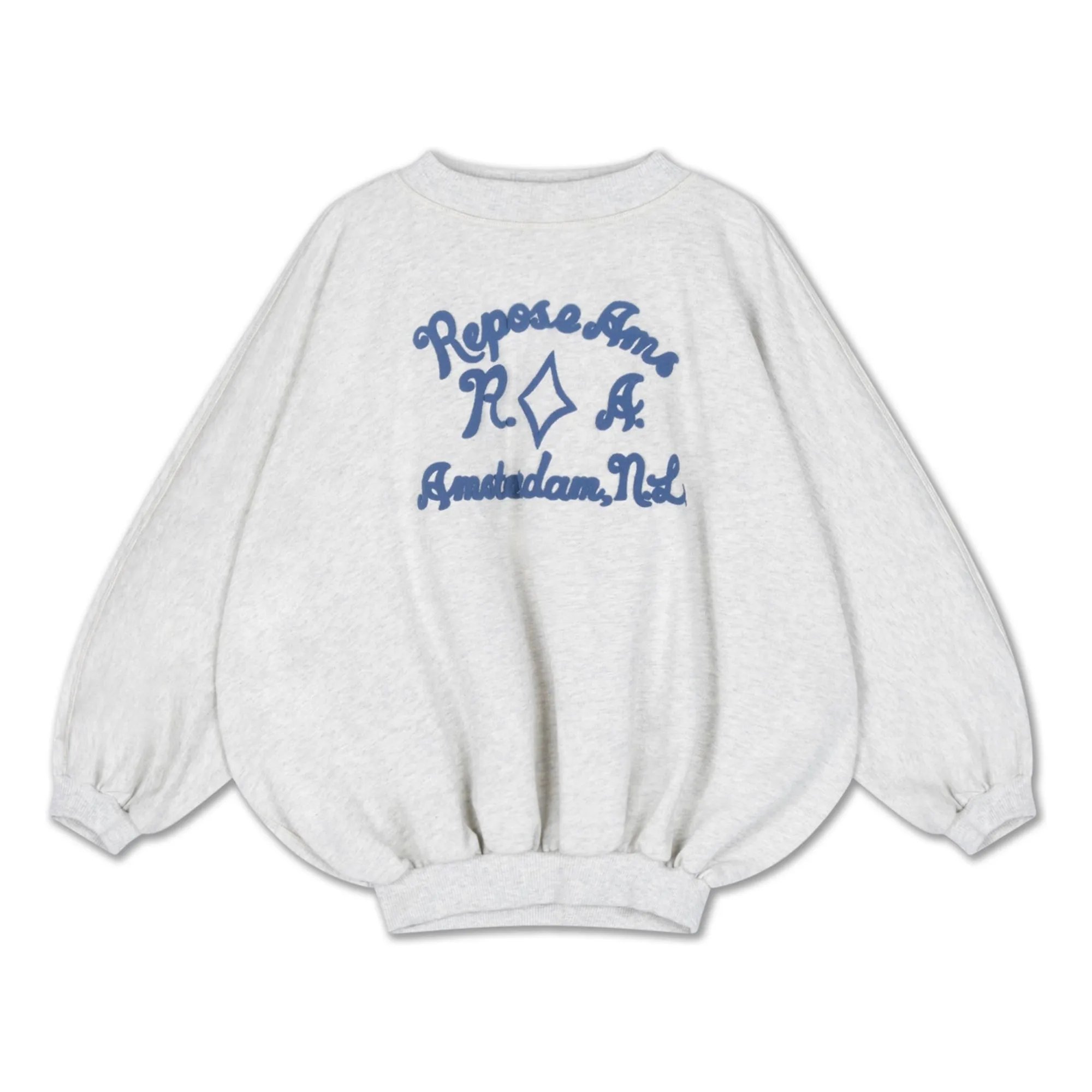 Repose Ams Heather White Iris Bouffant Sweat Organic Cotton