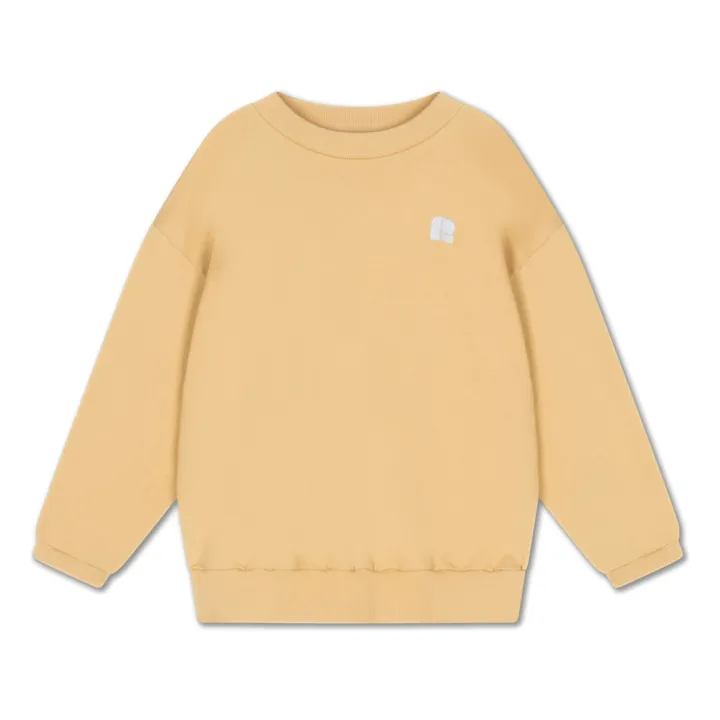 Sweat Oversized Cozydrop R Coton Bio | Jaune- Image produit n°0