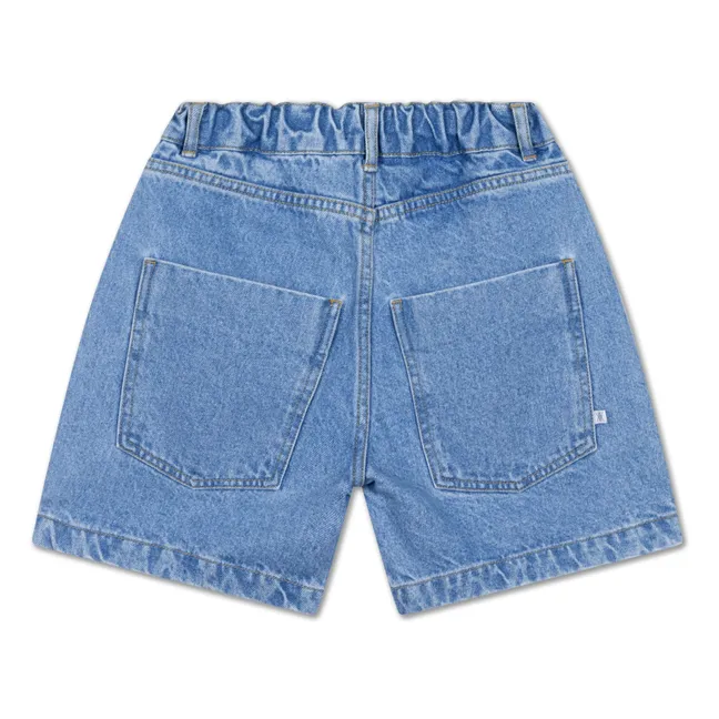 Bermudas vaqueras de algodón orgánico | Azul