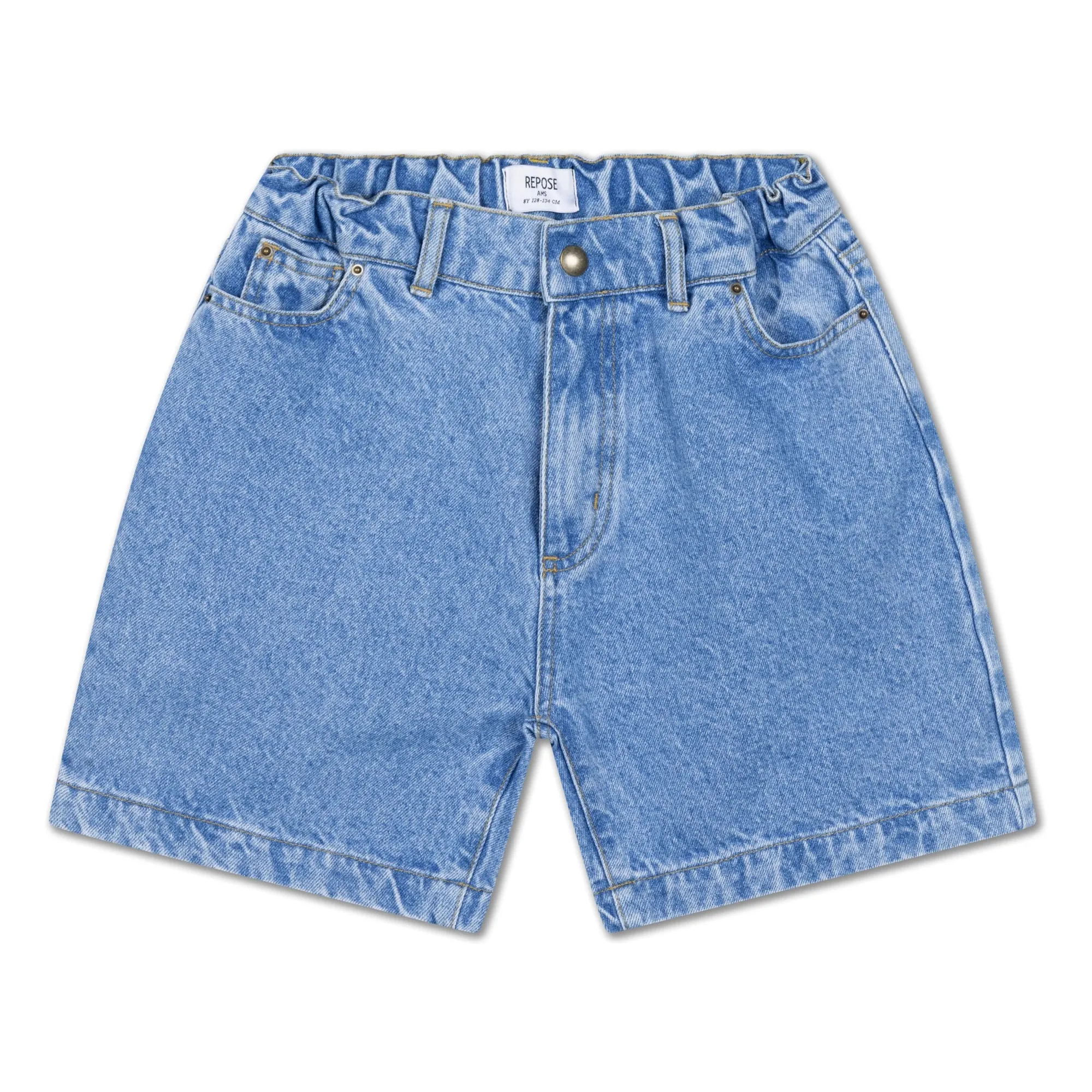 Repose Ams Blue Denim Organic Cotton Bermuda Shorts