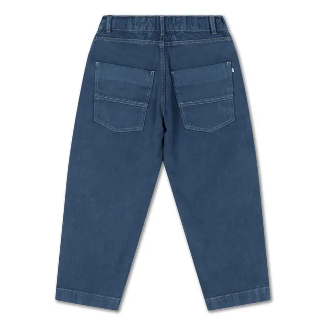 Jeans in cotone biologico Barrel Workwear | Blu