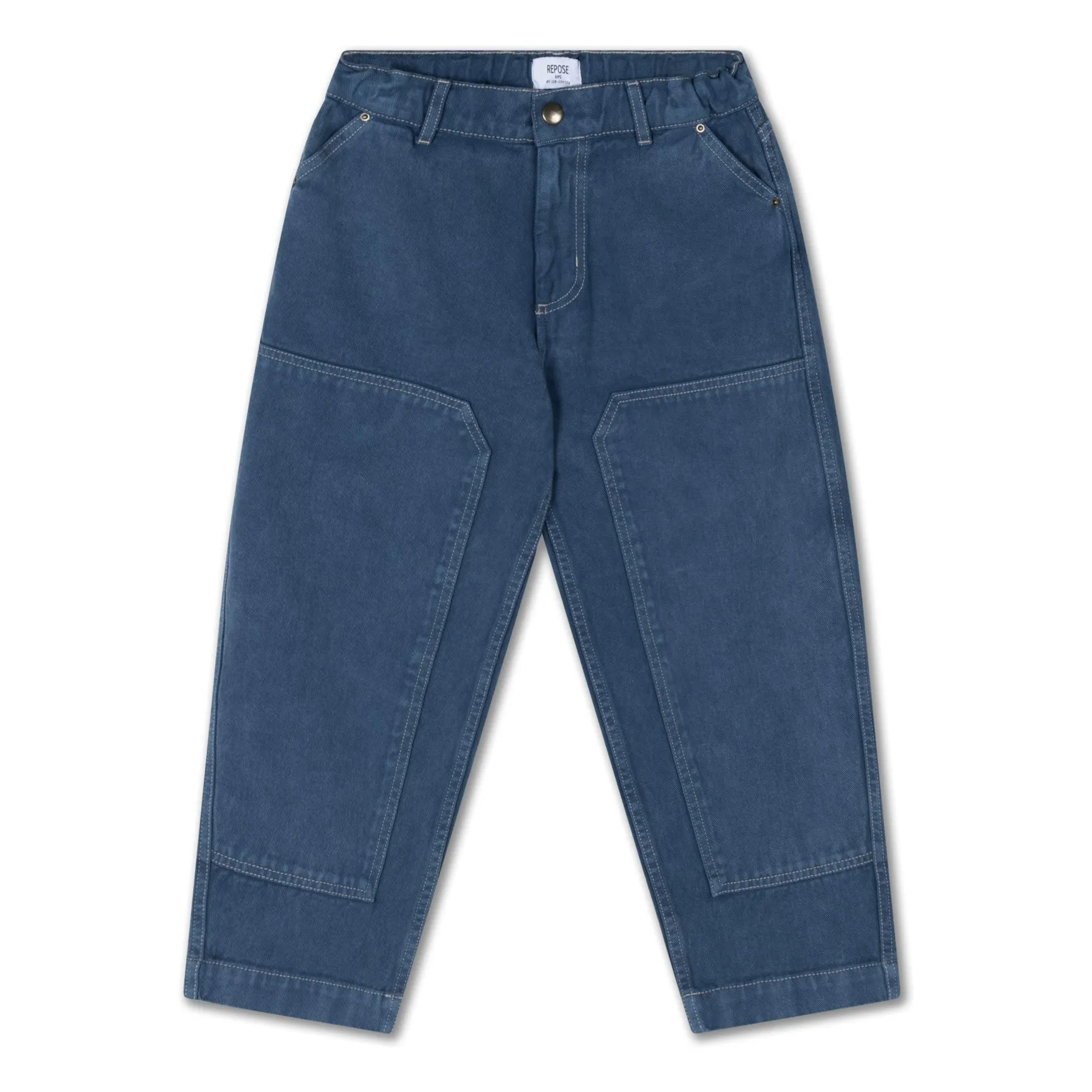 Repose Ams Blue Barrel Workwear Organic Cotton Jeans
