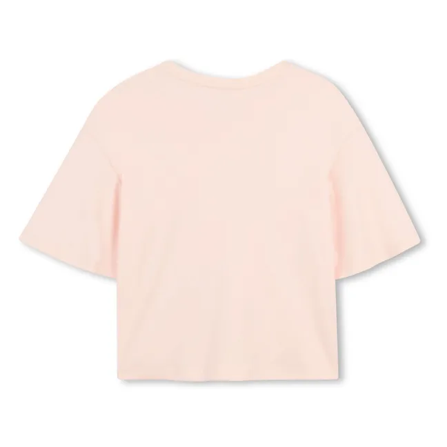 T-shirt Logo Coton Bio | Rose pêche