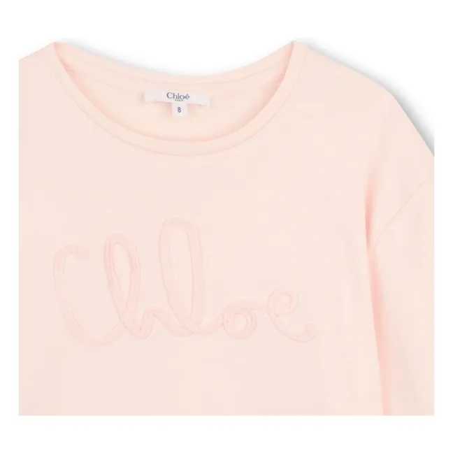 Logo T-shirt Organic cotton | Peach