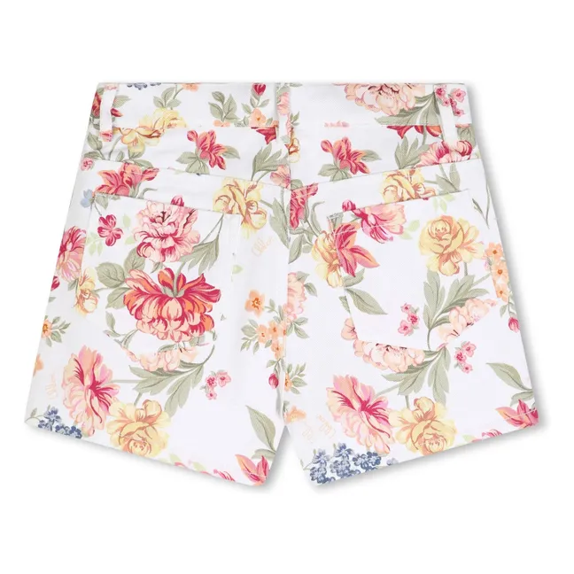 Short Fleuri Coton Bio | Rose