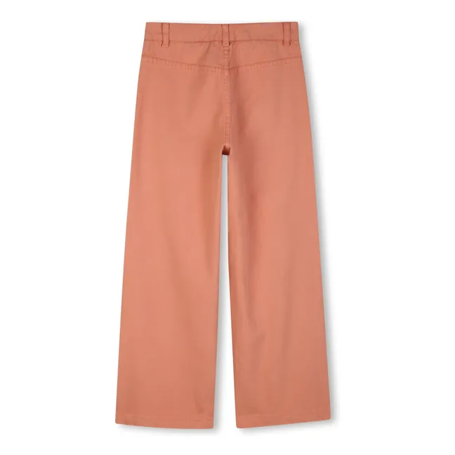 Pantalon Canvas Coton Bio | Rose pêche