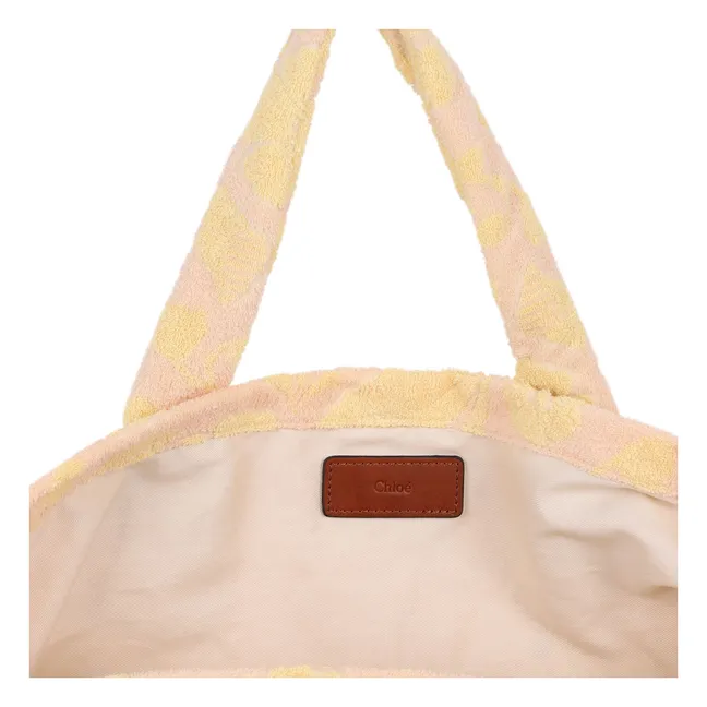 Bolsa de esponja jacquard | Rosa Melocotón