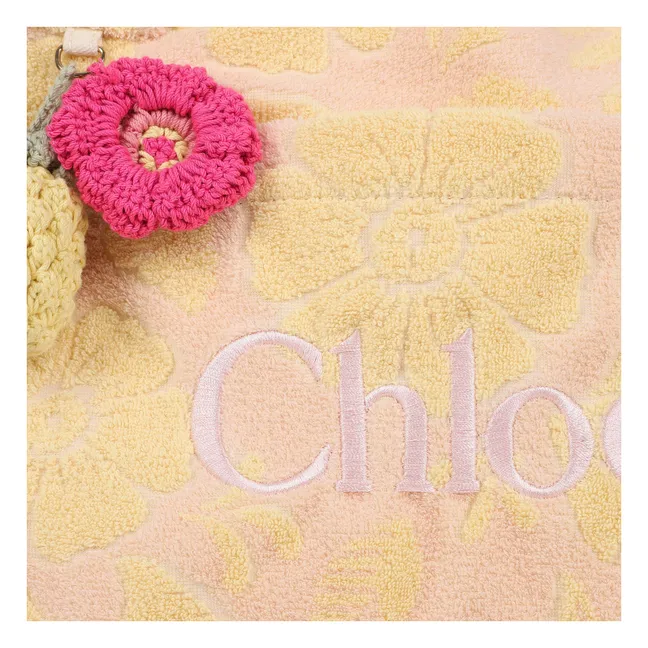 Cabas Eponge Jacquard | Jaune moutarde