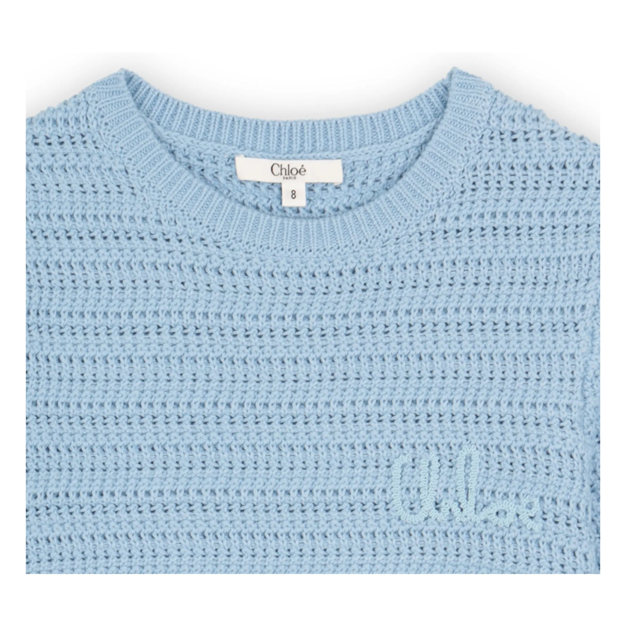 T-shirt Crochet Coton Bio | Bleu- Image produit n°1