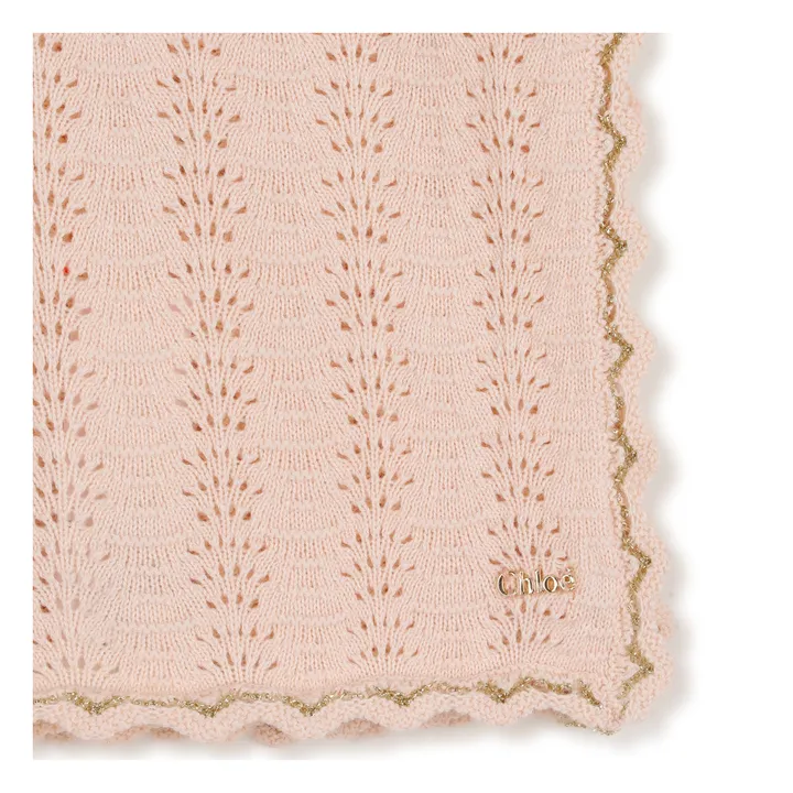 Manta de algodón ecológico | Rosa empolvado- Imagen del producto n°2