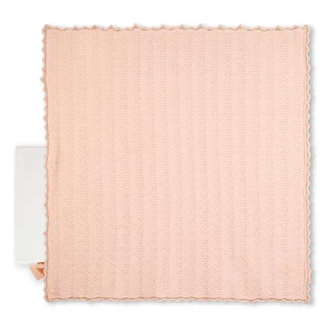 Couverture Coton Bio | Rose poudré