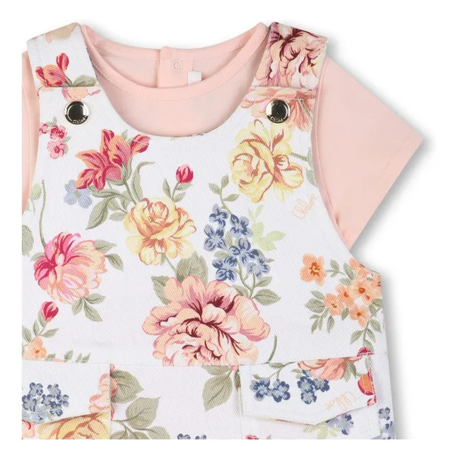 Ensemble T-shirt et Robe Coton Bio | Rose