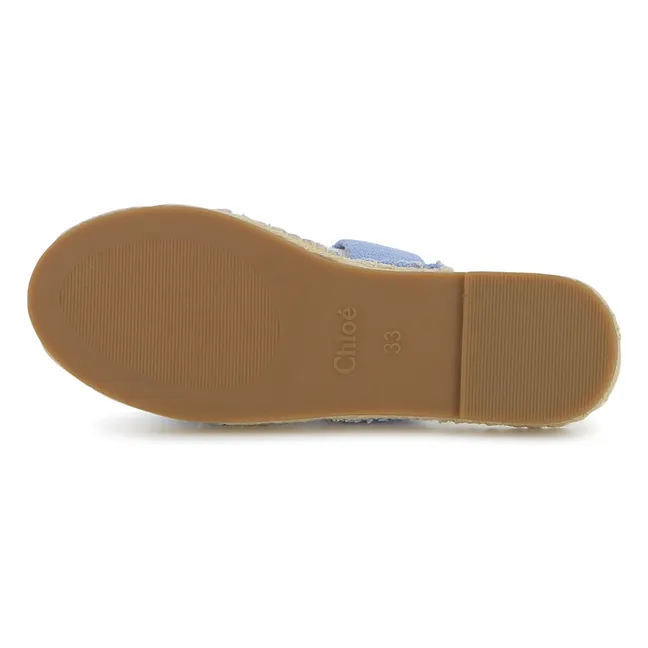 Sandalias vaqueras con logotipo | Azul