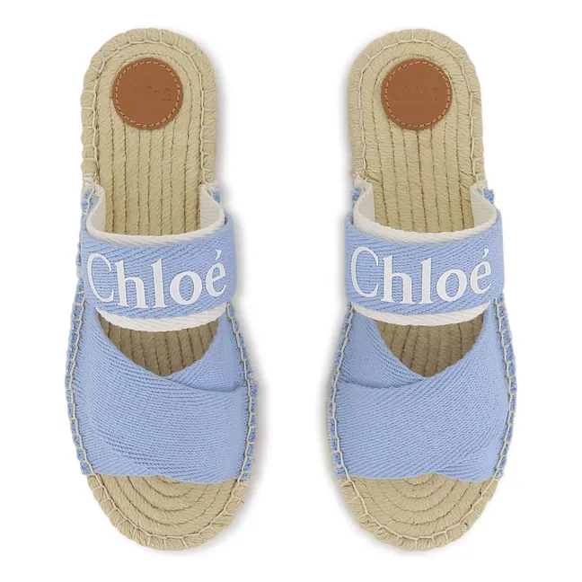 Sandalias vaqueras con logotipo | Azul