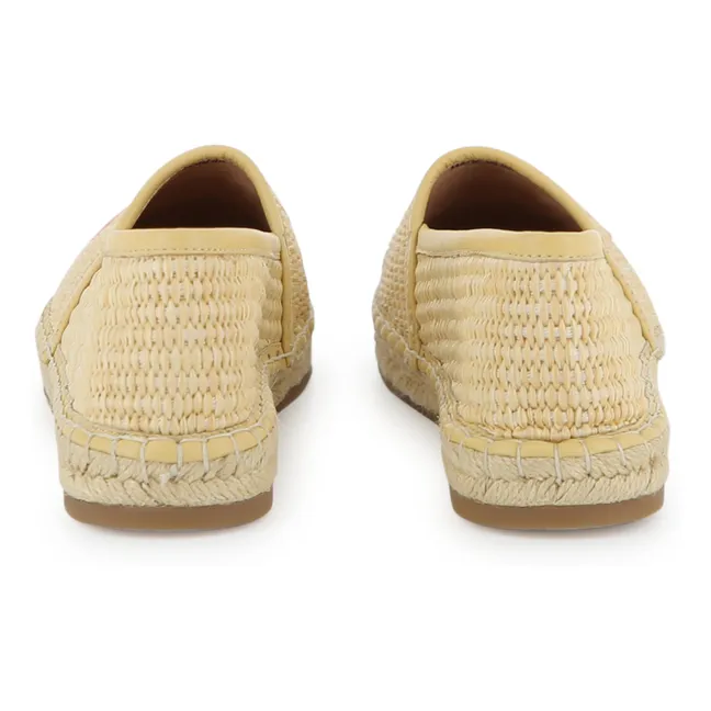 Espadrilles aus Raphia | Beige