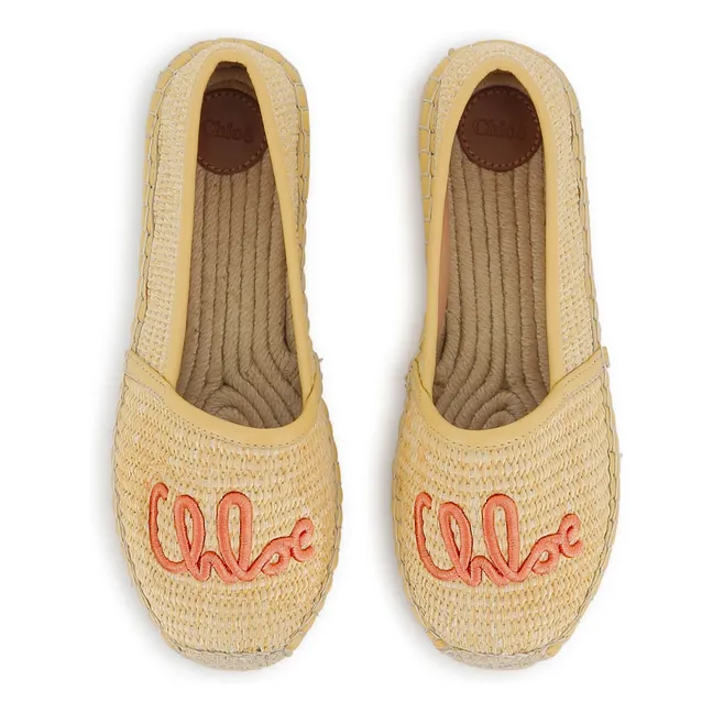 Raphia espadrilles | Beige