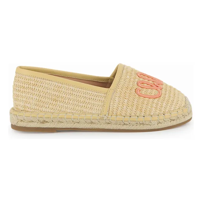 Raphia espadrilles | Beige