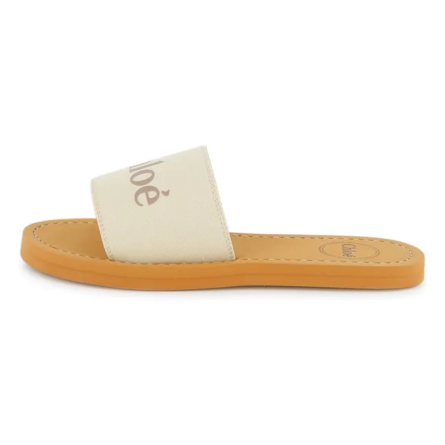 Sandales Logo | Blanc