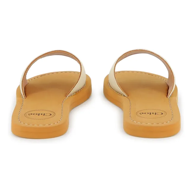Sandales Logo | Blanc