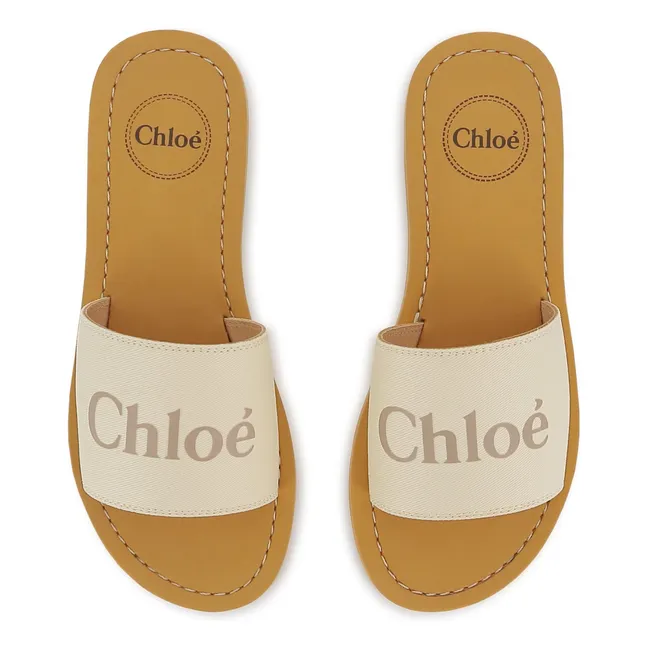 Sandalias con logotipo | Blanco