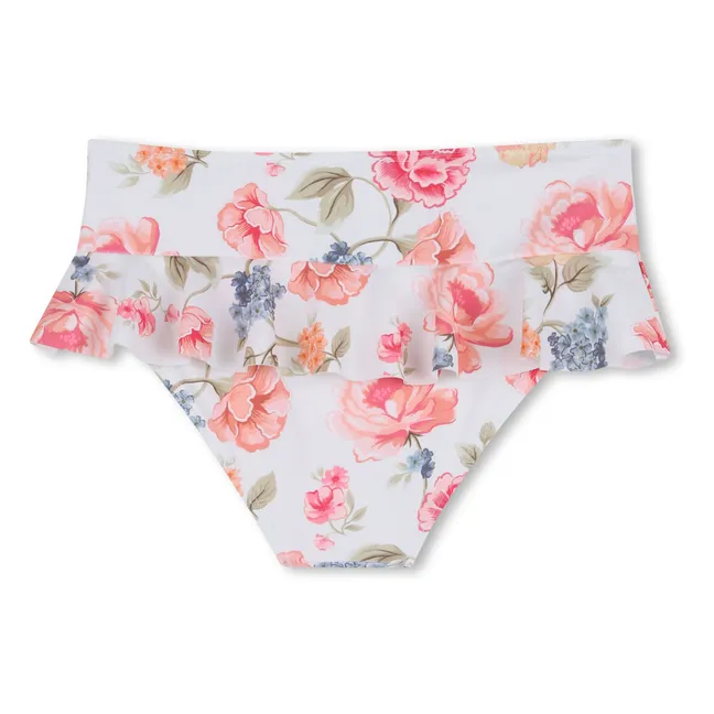 Maillot de Bain Fleuri | White