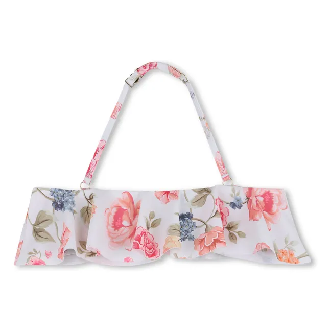 Maillot de Bain Fleuri | White