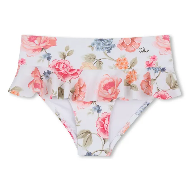 Maillot de Bain Fleuri | White
