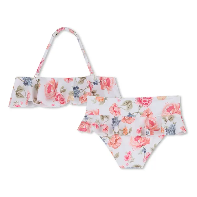 Maillot de Bain Fleuri | White