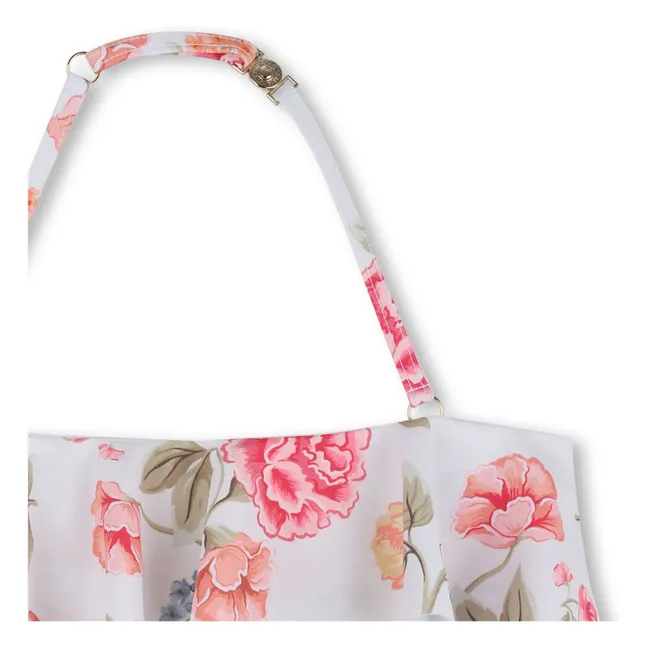 Maillot de Bain Fleuri | White